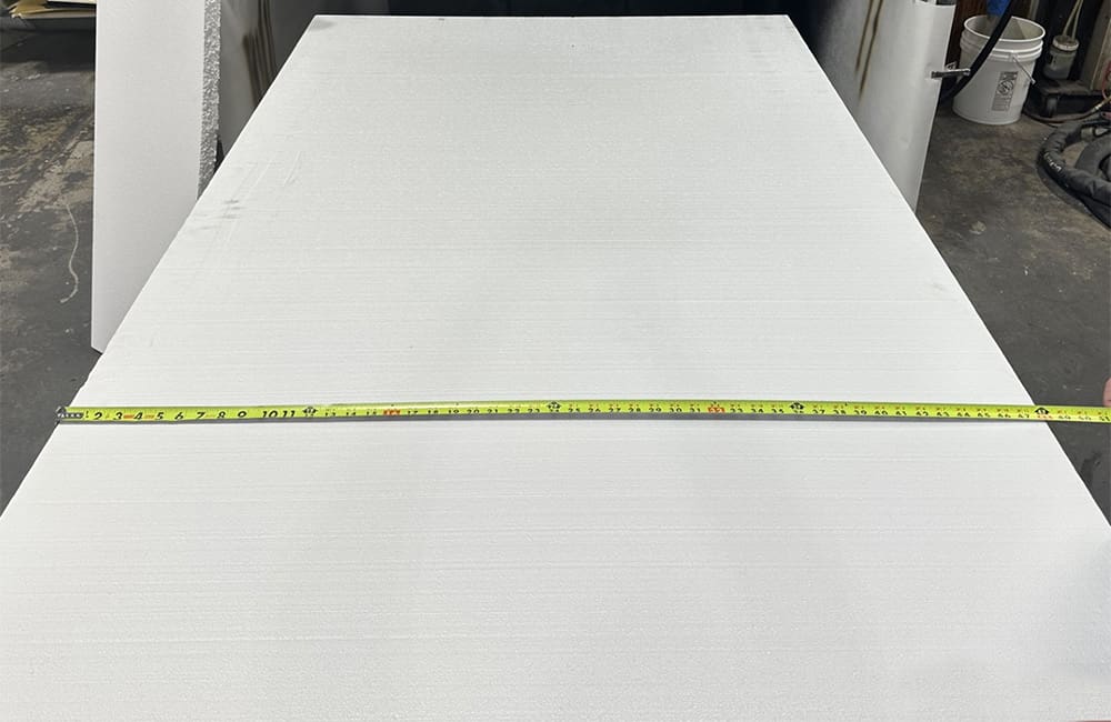 measuring foam board for theming project